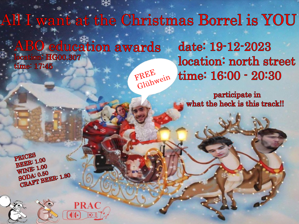 All I want at the Christmas borrel is YOU